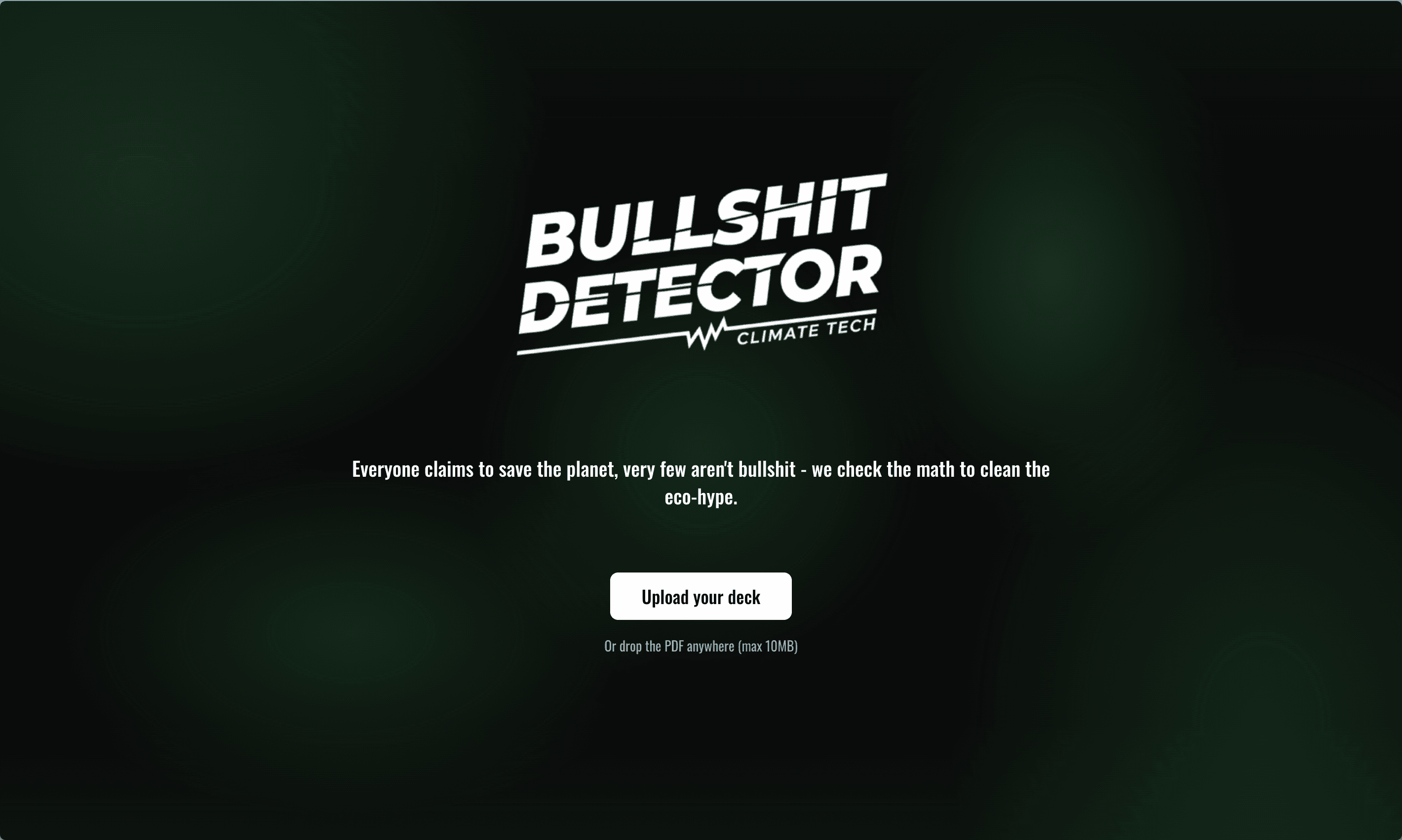 Climate Bullshit Detector — SaaS d'analyse IA